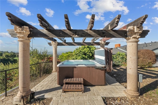 27361 Rainbow Ridge Rd, Palos Verdes Peninsula, CA 90274 - view of patio with a hot tub