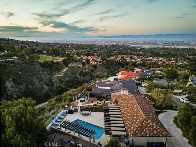 27361 Rainbow Ridge Rd, Palos Verdes Peninsula, CA 90274 - view of aerial view at dusk