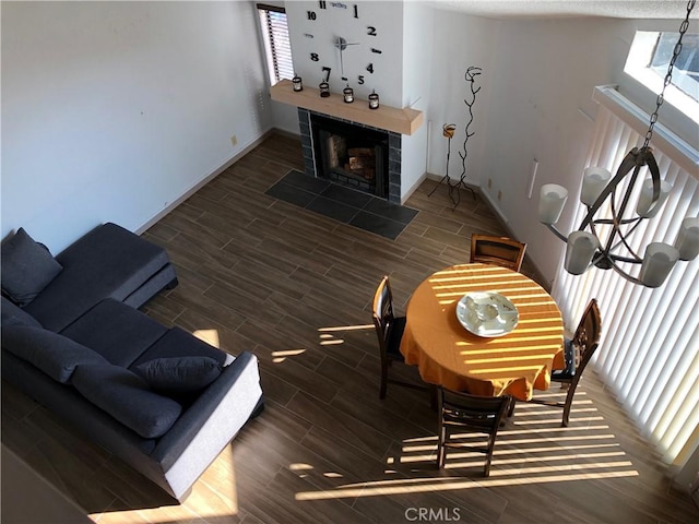 1 Appian Way Unit 710-6, San Francisco, CA 94080 - living area featuring wood finished floors and a fireplace