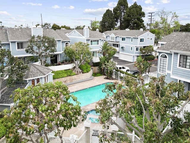 2218 Mayfair Ct, Costa Mesa, CA 92627 - community pool with a residential view and fence