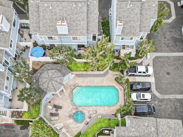 2218 Mayfair Ct, Costa Mesa, CA 92627 - drone / aerial view of a pool