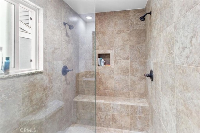 2218 Mayfair Ct, Costa Mesa, CA 92627 - bathroom with tiled shower and recessed lighting