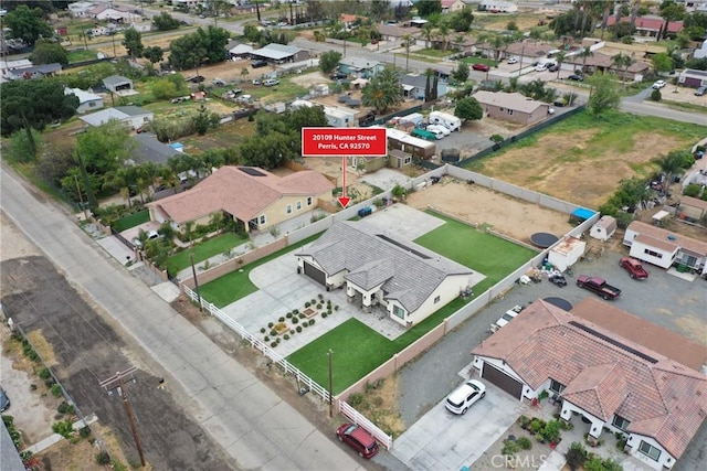 20109 Hunter St, Perris, CA 92570 - drone / aerial view with a residential view