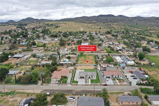 20109 Hunter St, Perris, CA 92570 - birds eye view of property featuring a residential view and a mountain view