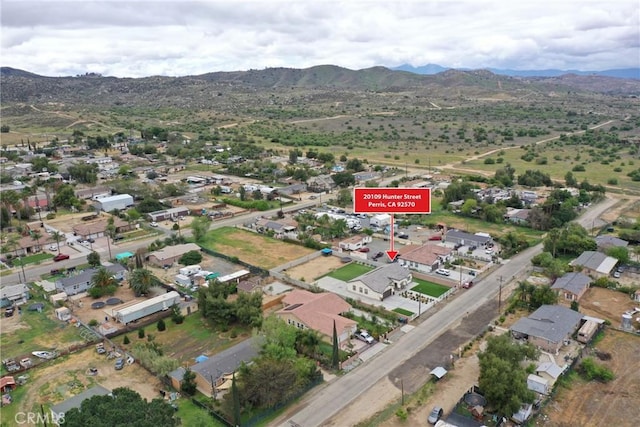20109 Hunter St, Perris, CA 92570 - bird's eye view featuring a residential view and a mountain view