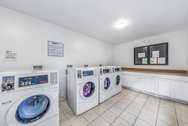 905 E 4th Ave Unit 1, National City, CA 91950 - community laundry room featuring washing machine and clothes dryer and light tile patterned floors