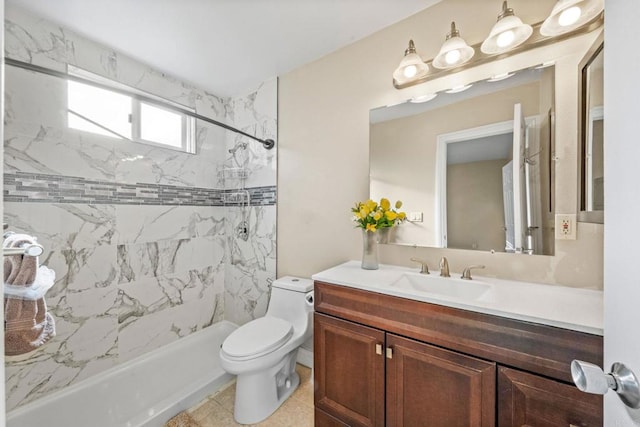 905 E 4th Ave Unit 1, National City, CA 91950 - full bathroom featuring vanity, tile patterned floors, walk in shower, and toilet