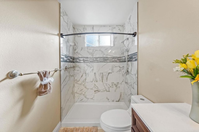 905 E 4th Ave Unit 1, National City, CA 91950 - bathroom featuring vanity, a stall shower, and toilet