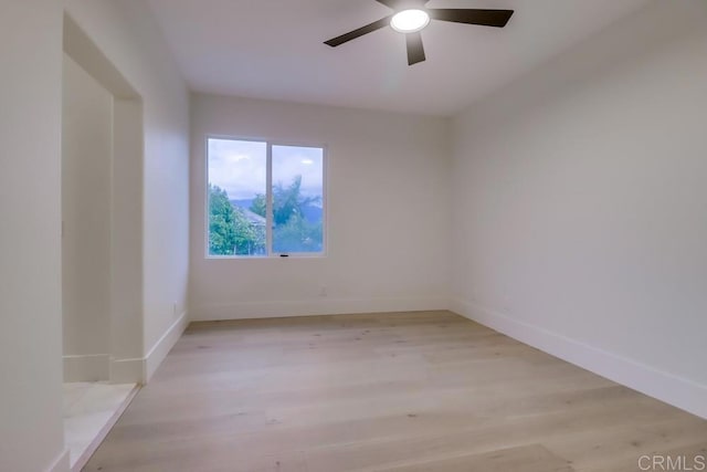 2850 Palmetto Point Ct, Chula Vista, CA 91915 - empty room with a ceiling fan and light wood-type flooring