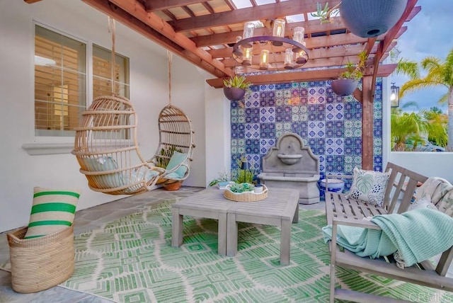 2850 Palmetto Point Ct, Chula Vista, CA 91915 - view of patio featuring a pergola