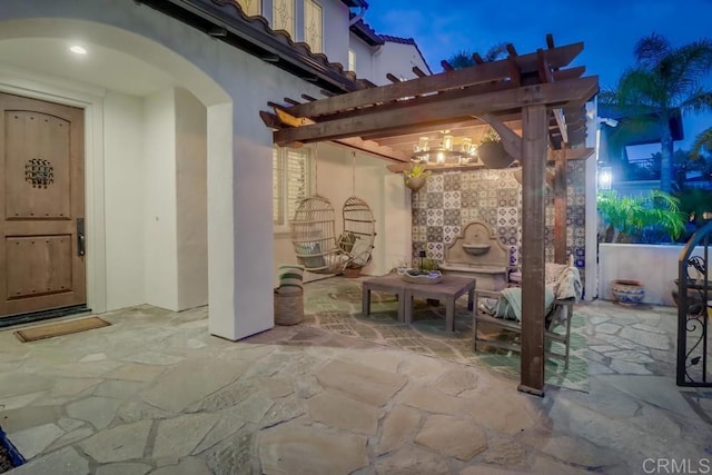 2850 Palmetto Point Ct, Chula Vista, CA 91915 - view of patio / terrace with a pergola
