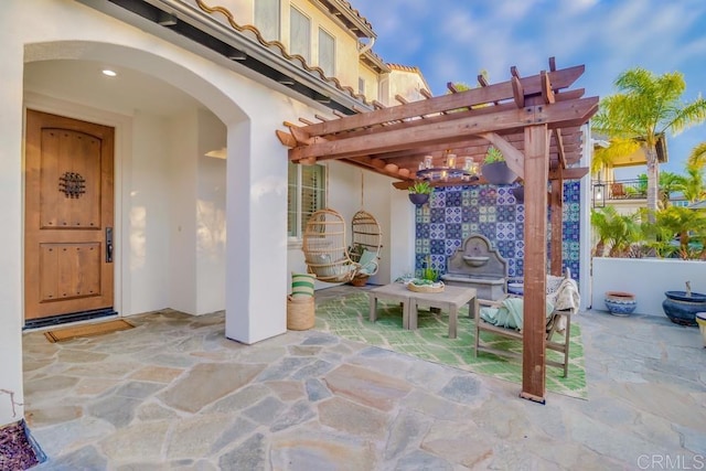 2850 Palmetto Point Ct, Chula Vista, CA 91915 - view of patio / terrace with a pergola