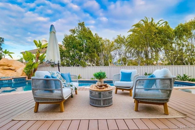 2850 Palmetto Point Ct, Chula Vista, CA 91915 - deck featuring an outdoor living space with a fire pit
