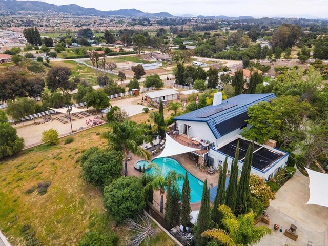 22053 Highland St, Wildomar, CA 92595 - aerial view of a mountainous background and a pool