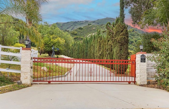 22053 Highland St, Wildomar, CA 92595 - gate with a mountain view