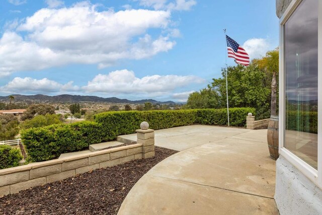 22053 Highland St, Wildomar, CA 92595 - view of patio featuring a mountain view