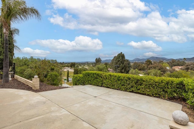 22053 Highland St, Wildomar, CA 92595 - view of patio / terrace with a mountain view