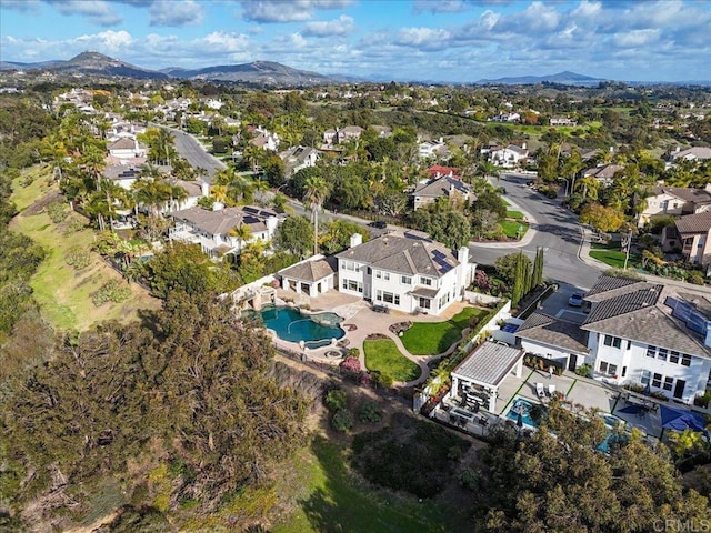 3506 Avenida Pantera, Carlsbad, CA 92009 - aerial view of property's location with nearby suburban area and mountains