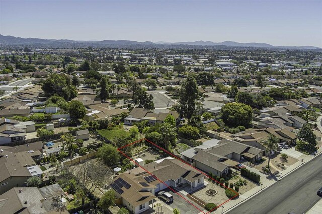 1398 Panorama Ridge Rd, Oceanside, CA 92056 - aerial view of residential area featuring a mountain backdrop