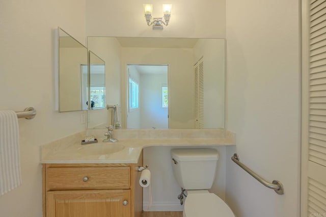 1398 Panorama Ridge Rd, Oceanside, CA 92056 - half bathroom featuring vanity and a closet