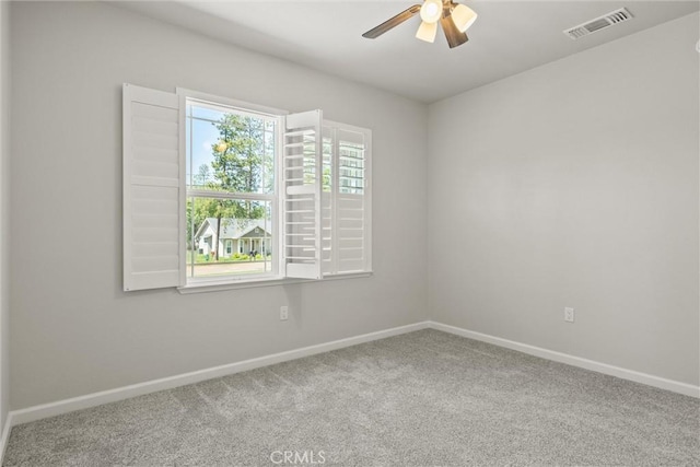6294 W Wagstaff Rd, Paradise, CA 95969 - carpeted spare room featuring baseboards and a ceiling fan