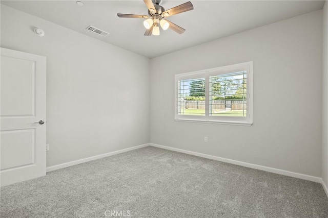 6294 W Wagstaff Rd, Paradise, CA 95969 - spare room with carpet floors, a smoke detector, and a ceiling fan