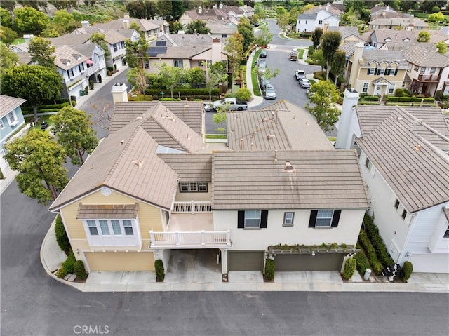 birds eye view of property featuring a residential view