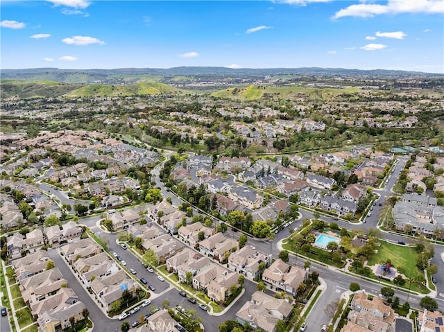 drone / aerial view featuring a residential view