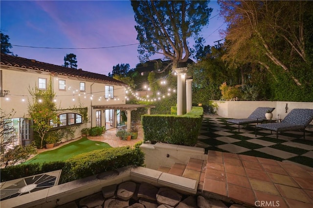 exterior space featuring a patio