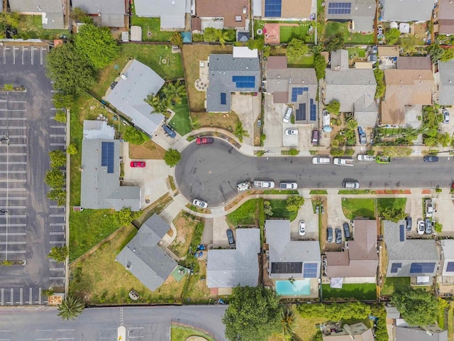 bird's eye view featuring a residential view