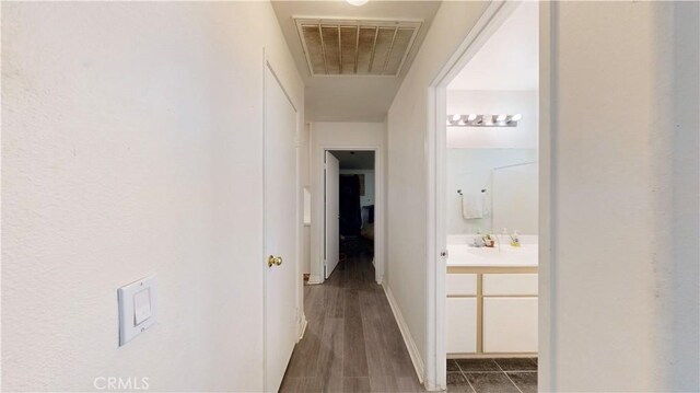 hallway with visible vents