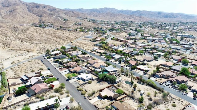 aerial view featuring a mountain view
