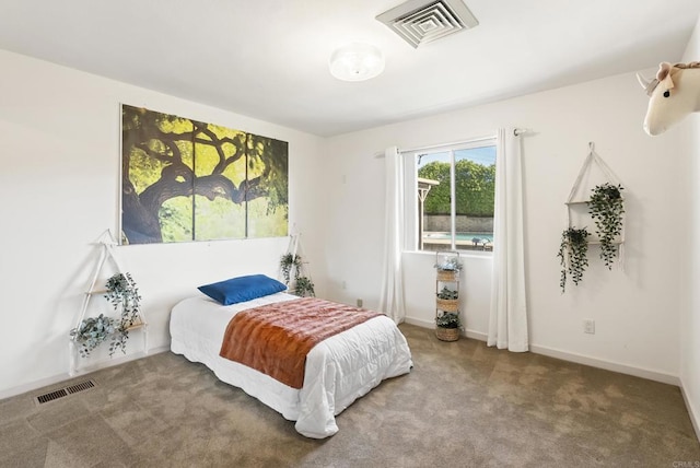 2409 Dehesa Rd, El Cajon, CA 92019 - bedroom with baseboards, visible vents, and carpet flooring