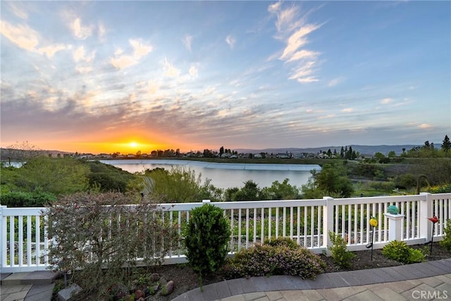 property view of water