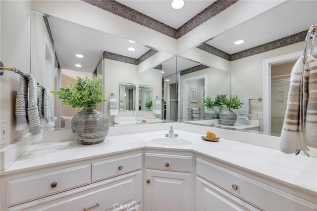 bathroom featuring vanity