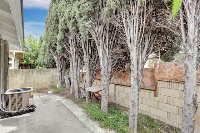 402 E Glendale Dr, Orange, CA 92865 - fenced backyard with central air condition unit and a patio