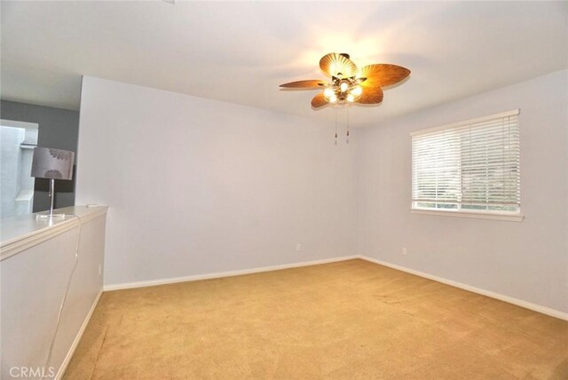 23801 Hollingsworth Dr, Murrieta, CA 92562 - spare room with a ceiling fan, baseboards, and light colored carpet