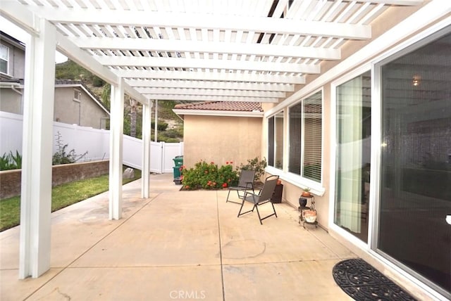 23801 Hollingsworth Dr, Murrieta, CA 92562 - view of patio / terrace with a fenced backyard and a pergola