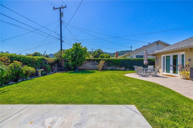 1506 Ameluxen Ave, Hacienda Heights, CA 91745 - view of yard featuring a patio and french doors