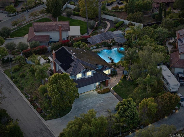 962 Chardonney Way, Escondido, CA 92029 - aerial overview of property's location featuring a pool area