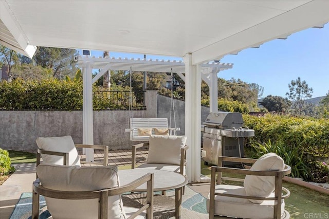 962 Chardonney Way, Escondido, CA 92029 - view of patio / terrace featuring a pergola and a grill