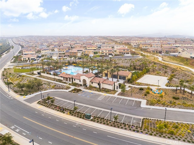 aerial view featuring a residential view