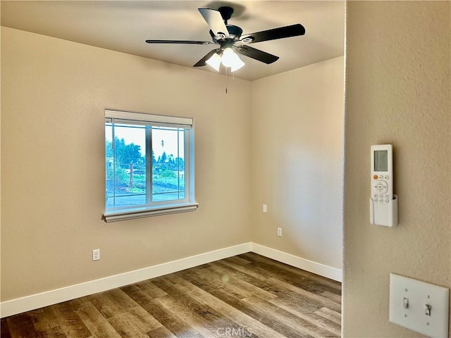 1411 Elliott Rd, Paradise, CA 95969 - empty room featuring dark wood-type flooring and ceiling fan