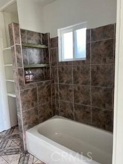 586 W 1st St, San Pedro, CA 90731 - bathroom featuring bathing tub / shower combination and tile patterned flooring