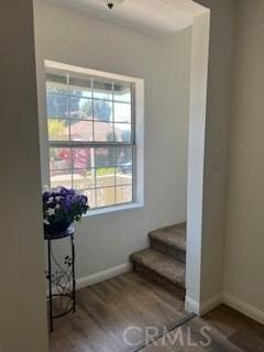 586 W 1st St, San Pedro, CA 90731 - interior space featuring baseboards and wood finished floors