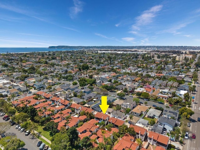 drone / aerial view with a residential view
