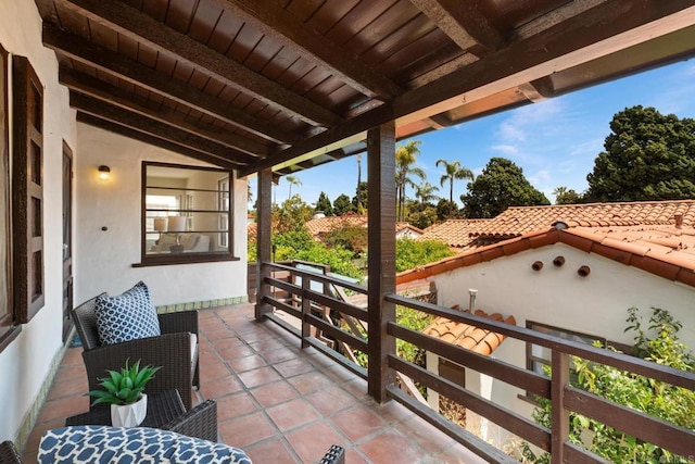 view of balcony