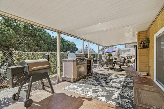 view of sunroom / solarium