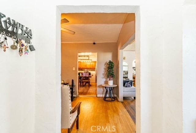 6114 Allston St, Los Angeles, CA 90022 - hallway with wood finished floors