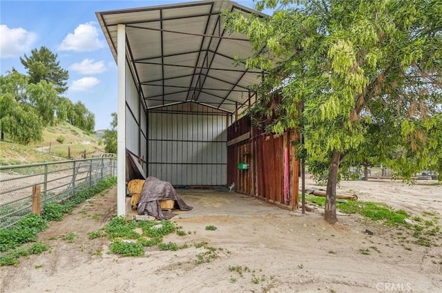 view of outdoor structure featuring an exterior structure